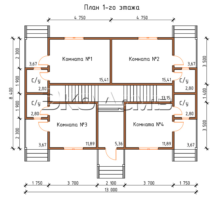 Гостиница на 8 номеров (8.4х13 м) в Саранске
Гостиница на 8 номеров (8.4х13 м)
