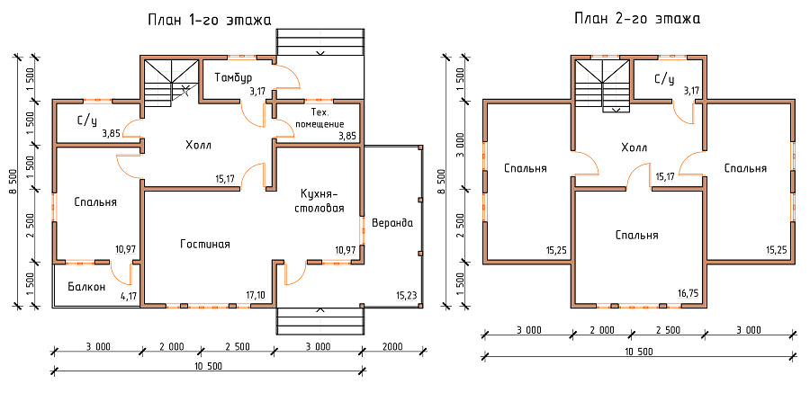 Дом 16A (10,5х8,5 м) в Саранске
Дом 16A (10,5х8,5 м)